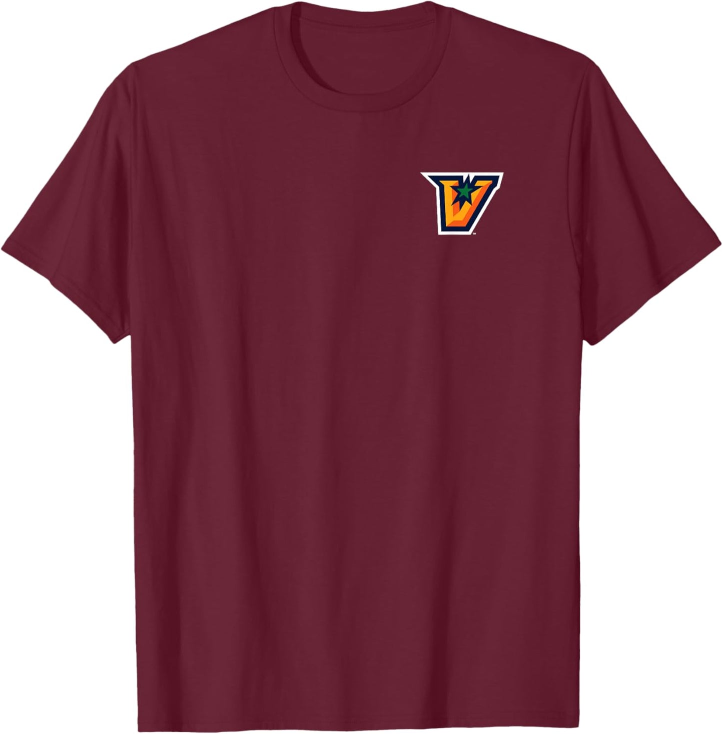 UT Rio Grande Valley UTRGV Vaqueros Primary Left Chest T-Shirt - T-Shirt | Maroon