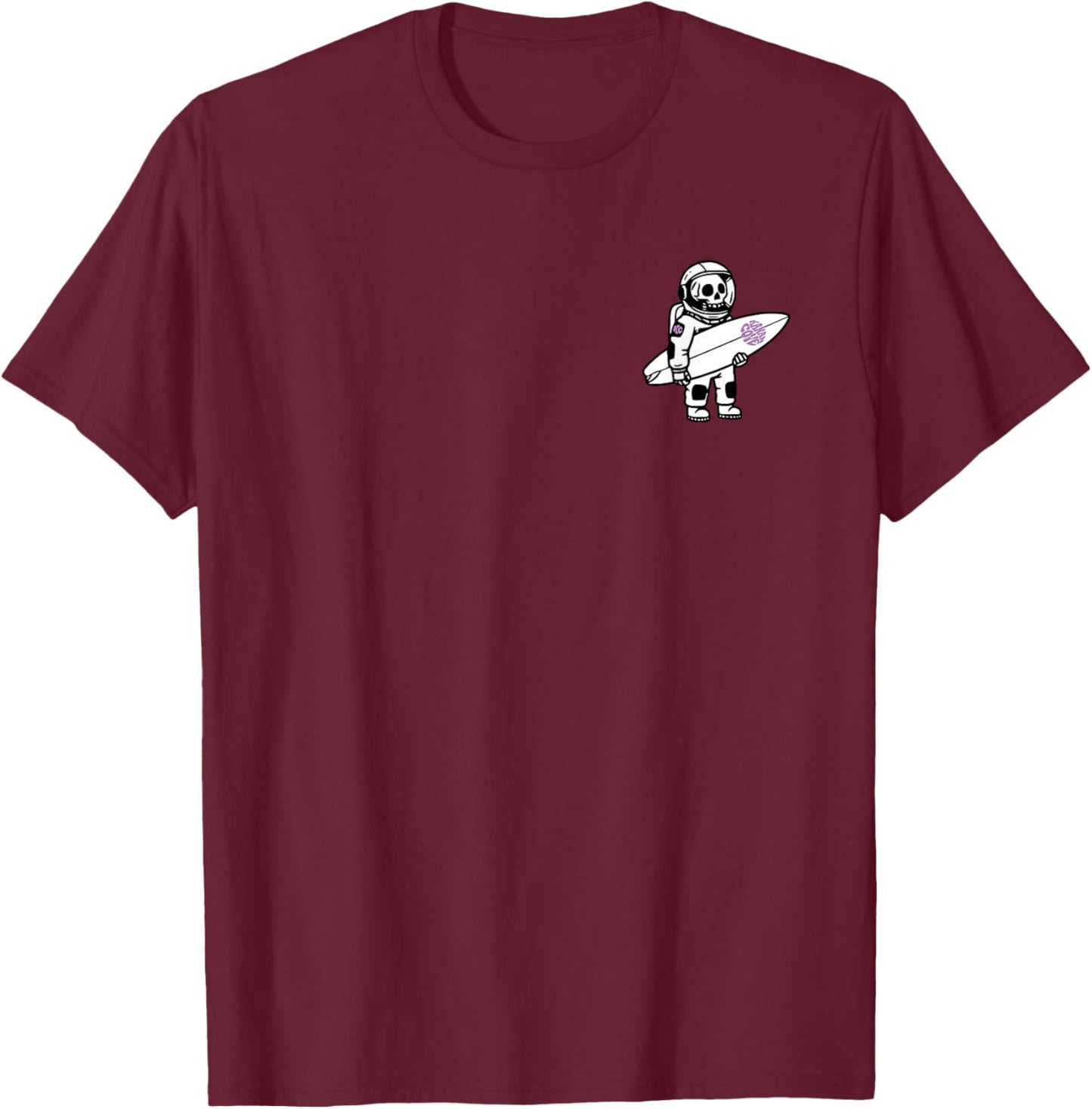 Skeleton Astronaut Women | Surf & Skate T-Shirt - T-Shirt | Maroon