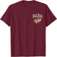 Dada of The 1 Year Old Football First Birthday Boy Family T-Shirt - T-Shirt | Maroon