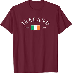 Vintage Ireland Flag Irish Retro Throwback Kids T-Shirt - T-Shirt | Maroon