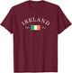 Vintage Ireland Flag Irish Retro Throwback Kids T-Shirt - T-Shirt | Maroon