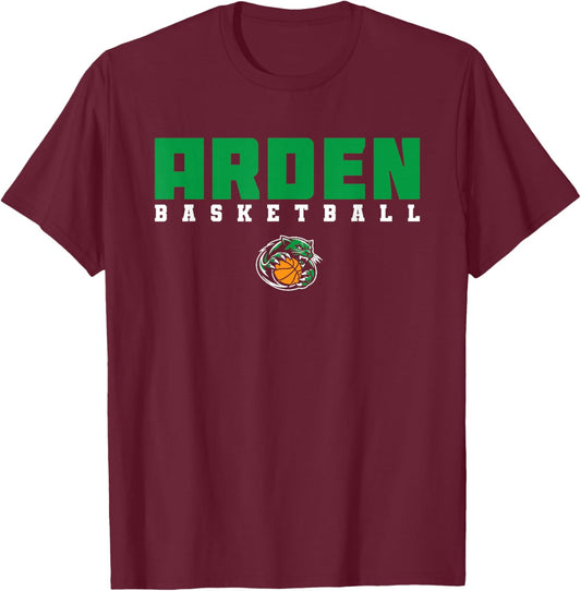 Arden Panthers Basketball T-Shirt - T-Shirt | Maroon
