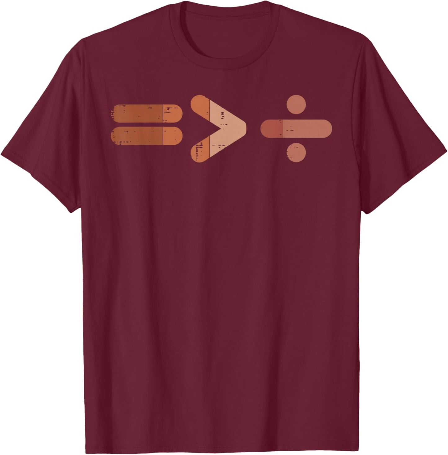 Black History Equality Greater Division Melanin Men Women T-Shirt - T-Shirt | Maroon