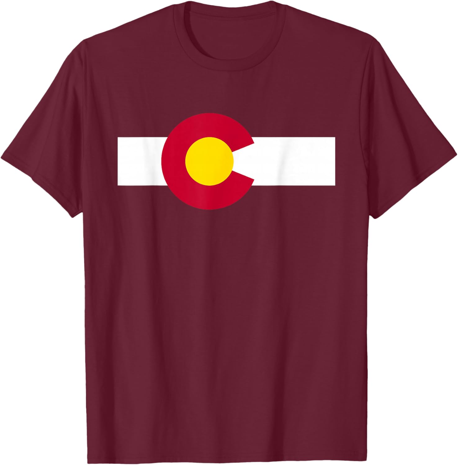 Colorado State Flag Colorado Pride T-Shirt - T-Shirt | Maroon