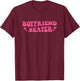 Boyfriend Beater Funny Girlfriend Humor Retro Groovy T-Shirt - T-Shirt | Maroon