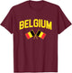Belgium - Flag of Belgium - Classic T-Shirt - T-Shirt | Maroon