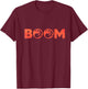 Boom Red Color Mountain Mana Magic T-Shirt - T-Shirt | Maroon
