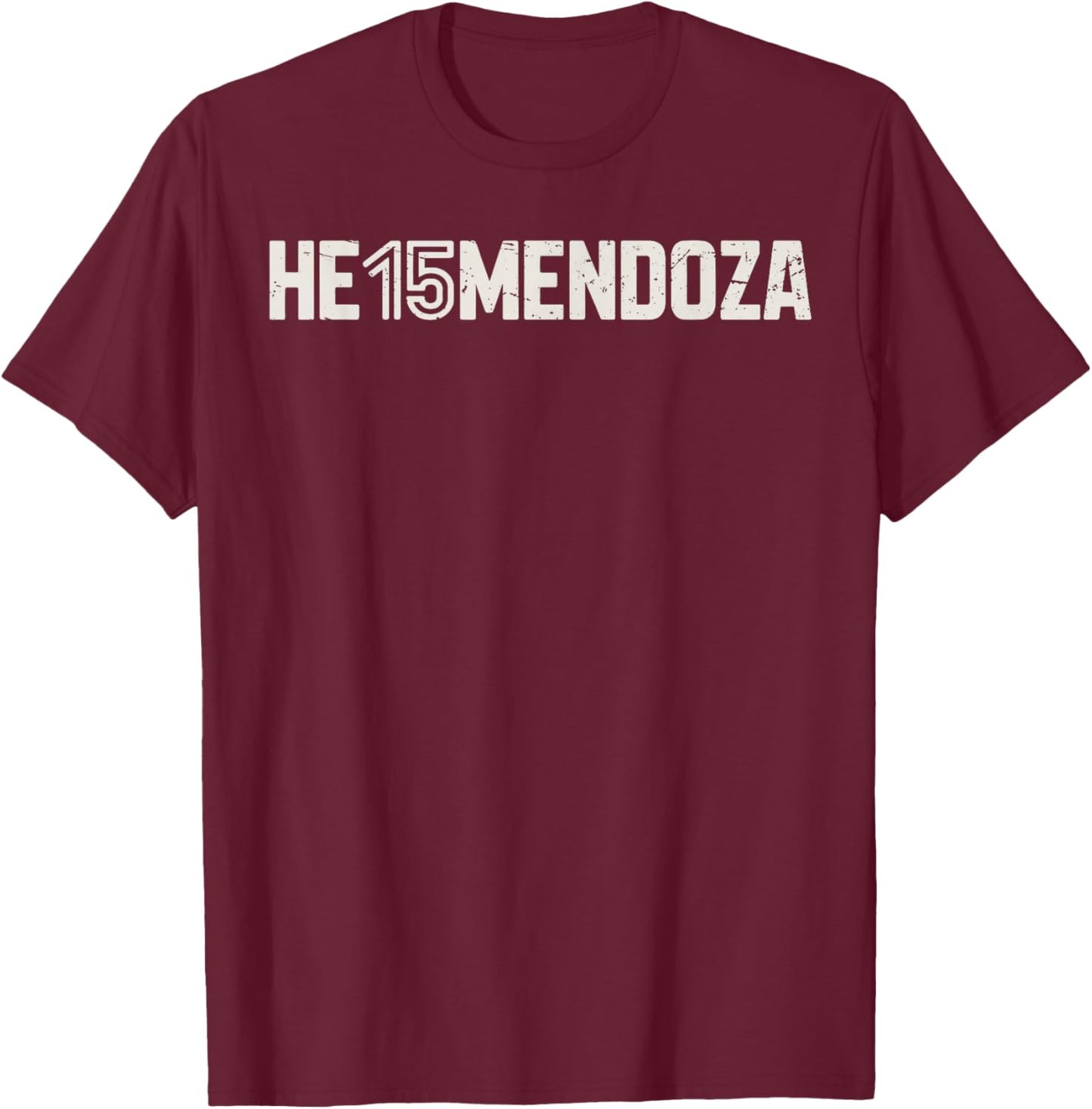 Mendoza Daddy Heismandoza T-Shirt - T-Shirt | Maroon