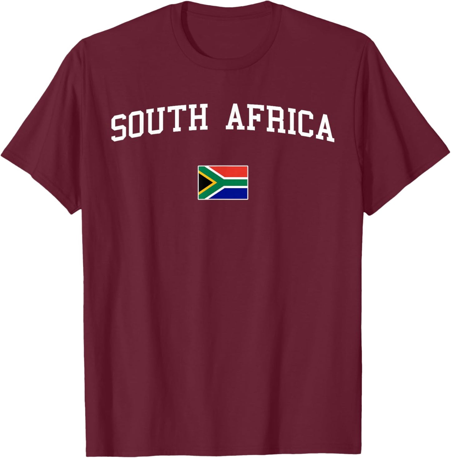 South African Flag Men Women Kids South Africa T-Shirt - T-Shirt | Maroon