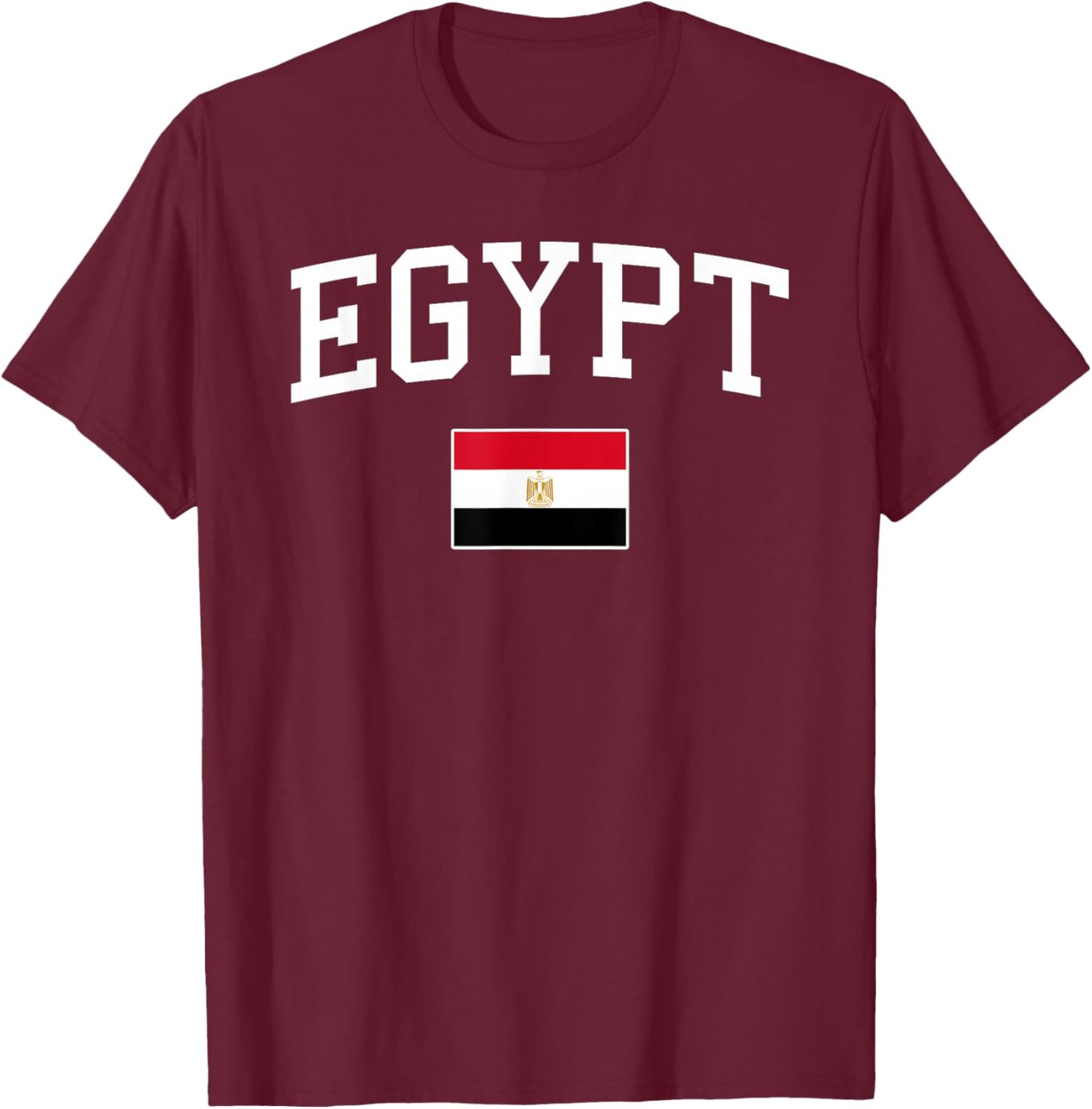 Egyptian Flag Men Women Kids Egypt T-Shirt - T-Shirt | Maroon