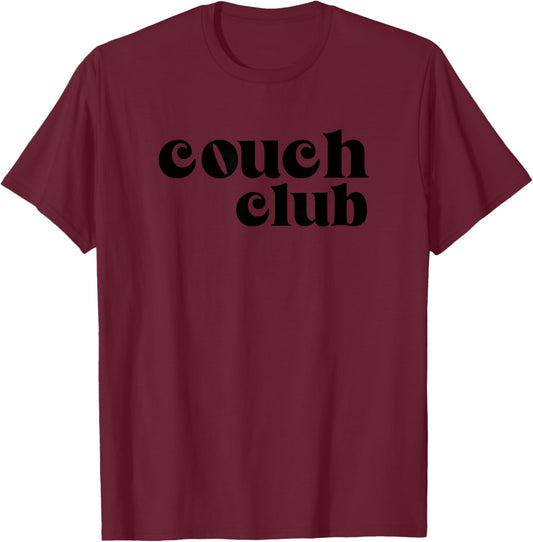 Gen Z Slang Funny Thanksgiving Matching Couch Club T-Shirt - T-Shirt | Maroon