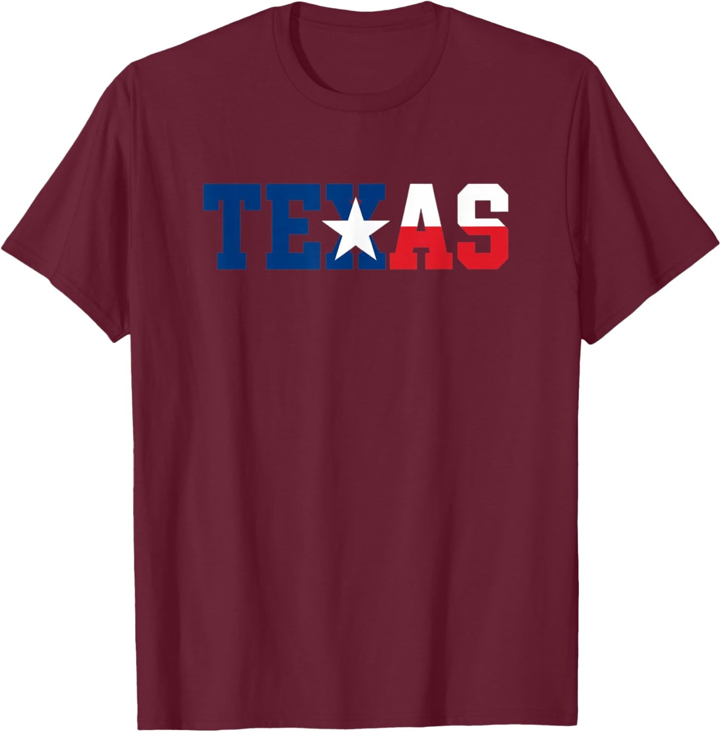 US States Vintage Retro Design T-Shirt - T-Shirt | Maroon