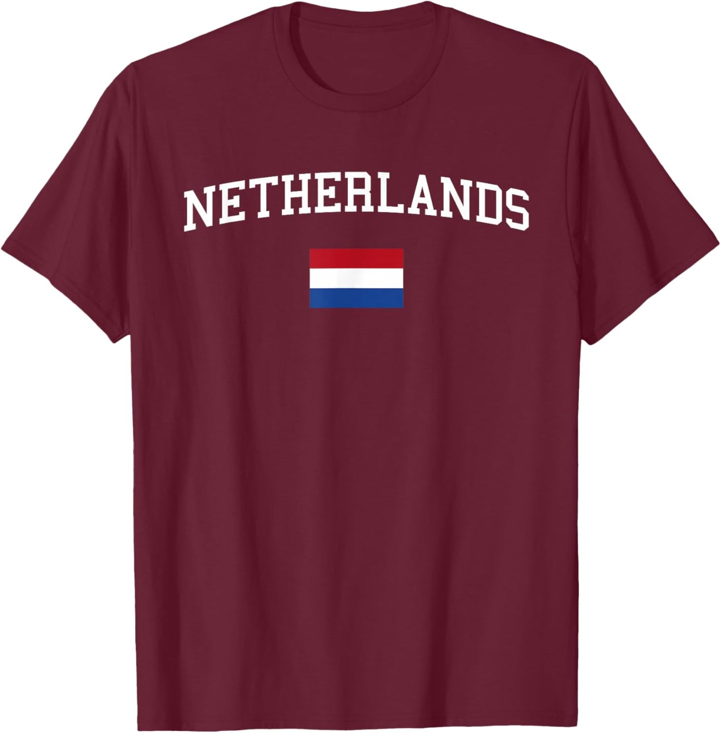 Dutch Flag Men Women Kids Netherlands T-Shirt - T-Shirt | Maroon