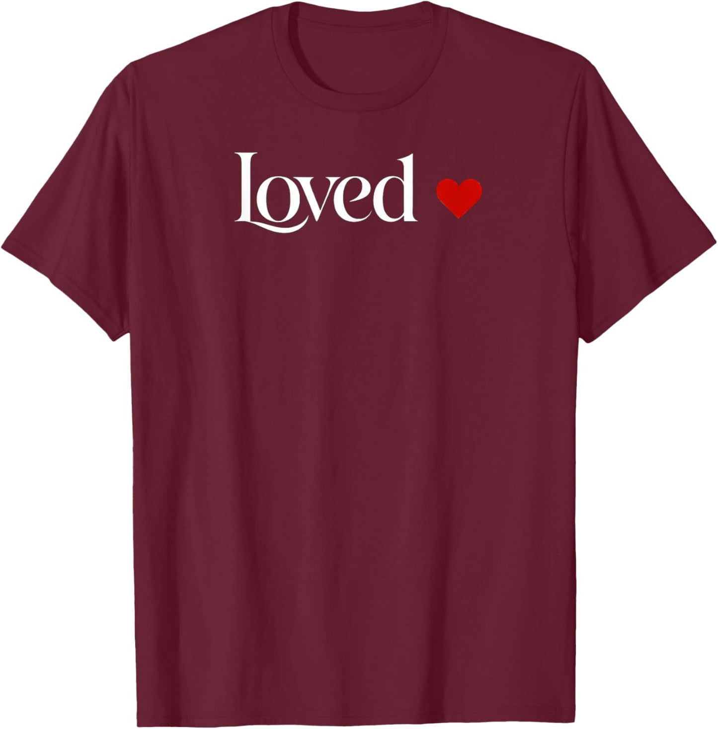 Simply Loved Valentine T-Shirt - T-Shirt | Maroon