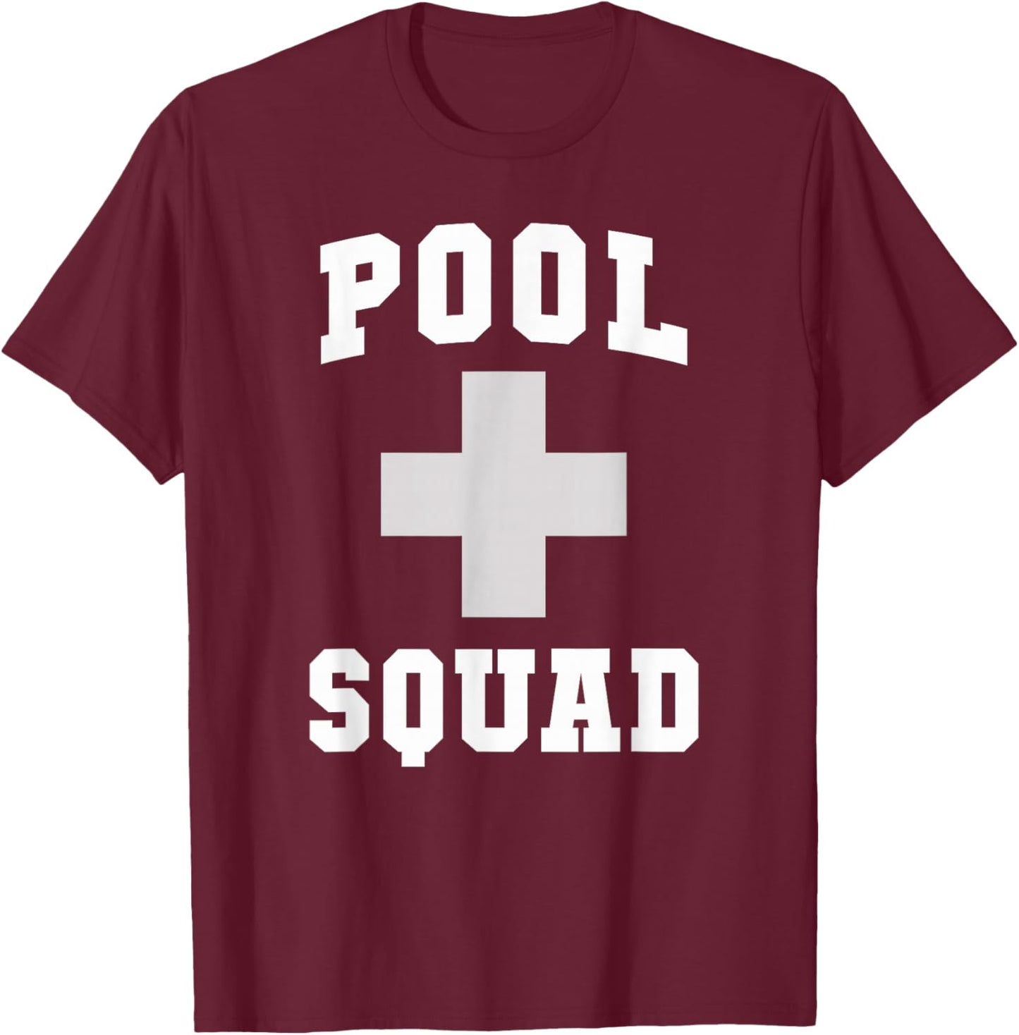 Cute Pool Squad Rescuer Dispatch Lifeguards Swim CPR T-Shirt - T-Shirt | Maroon
