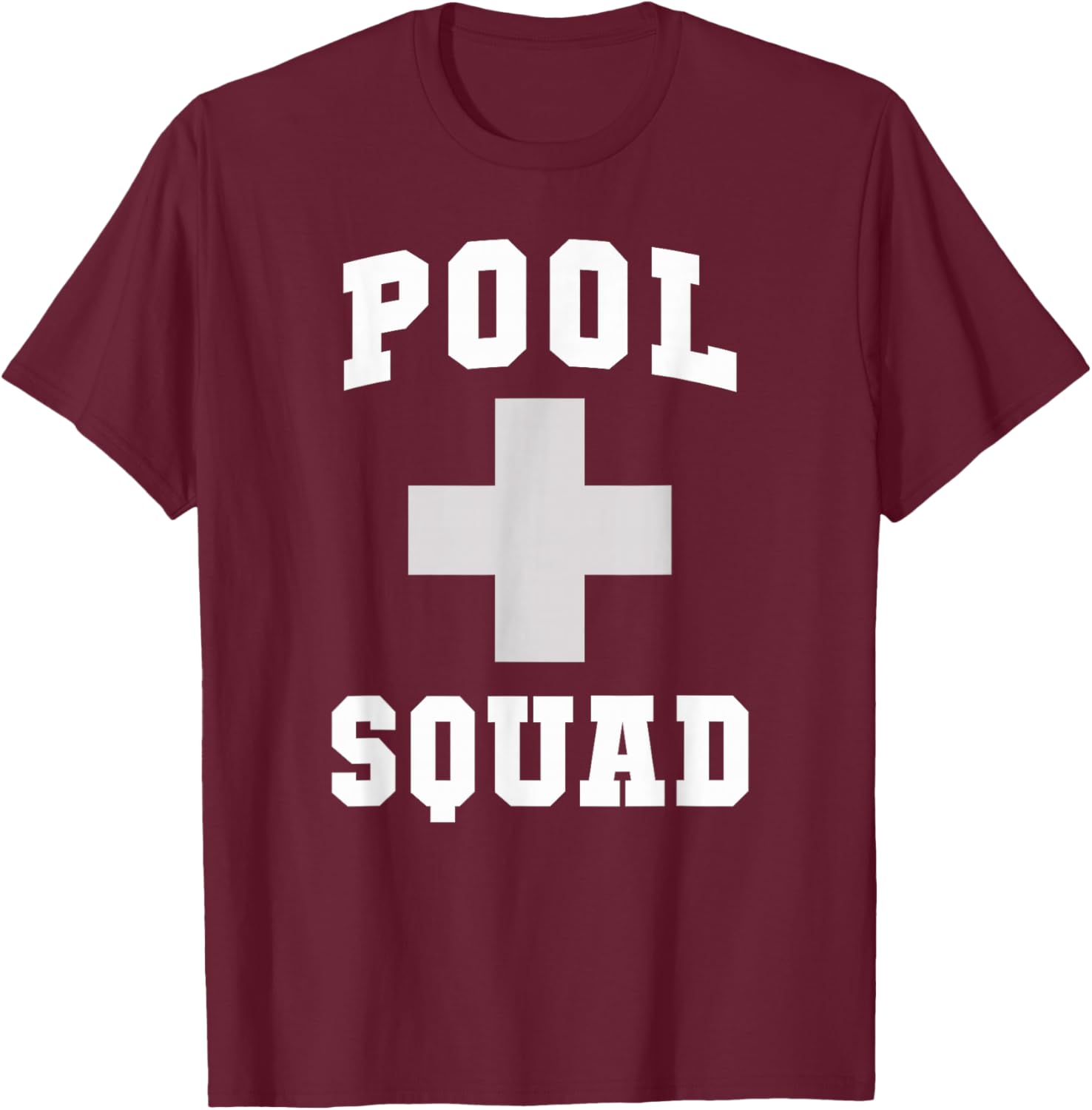 Cute Pool Squad Rescuer Dispatch Lifeguards Swim CPR T-Shirt - T-Shirt | Maroon