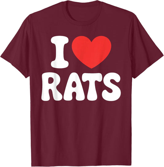 Funny Rat Design Women Kids Rat Owner Rat Lover T-Shirt - T-Shirt | Maroon