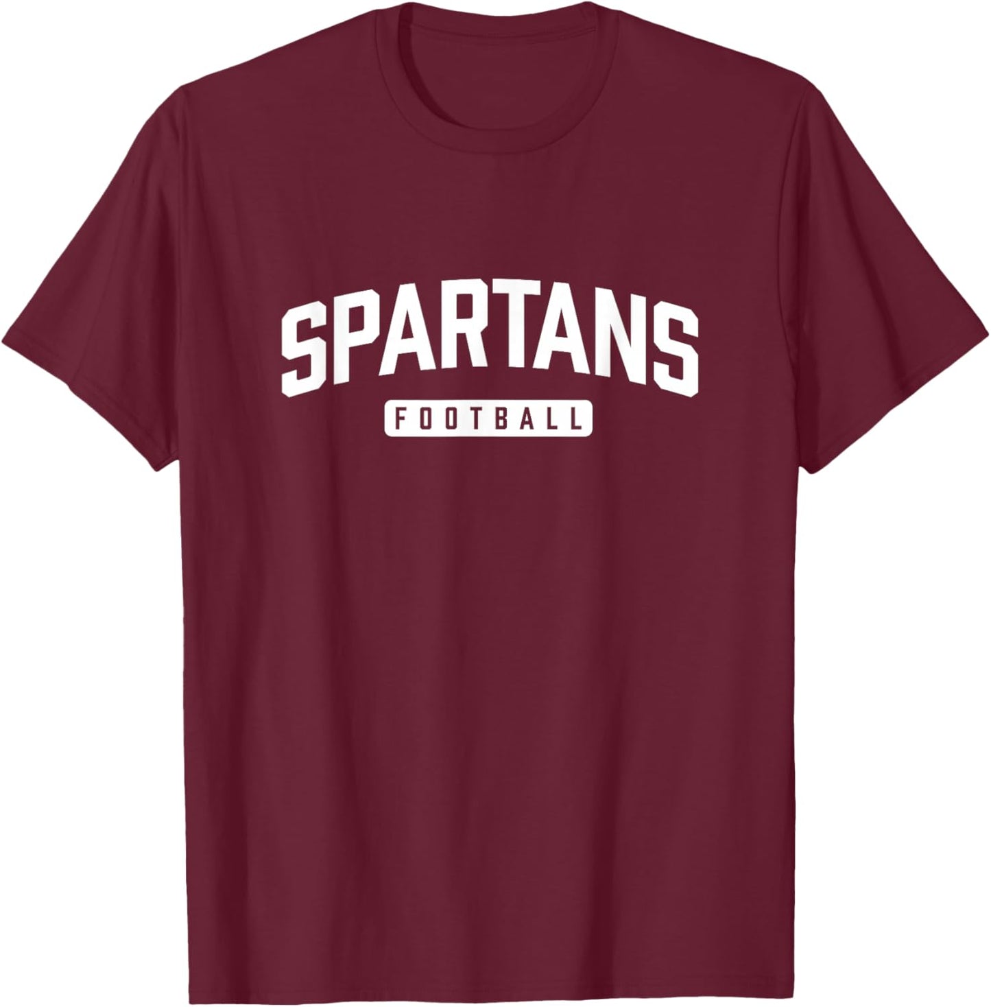 Classic Spartan-Inspired Football Design T-Shirt - T-Shirt | Maroon