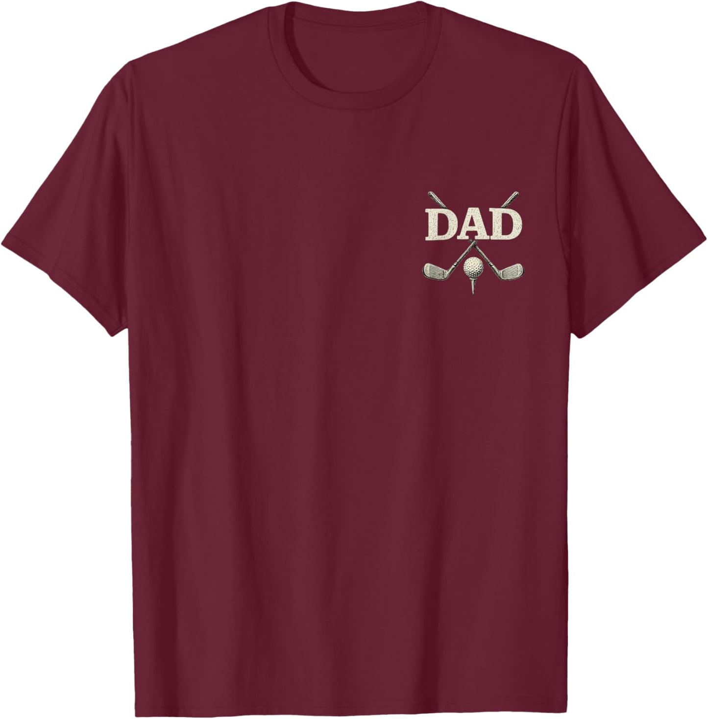 Funny Par Dad Golf Matching Golfing Quote Party Pocket T-Shirt - T-Shirt | Maroon