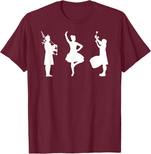 Highland Dancer T-Shirt - T-Shirt | Maroon