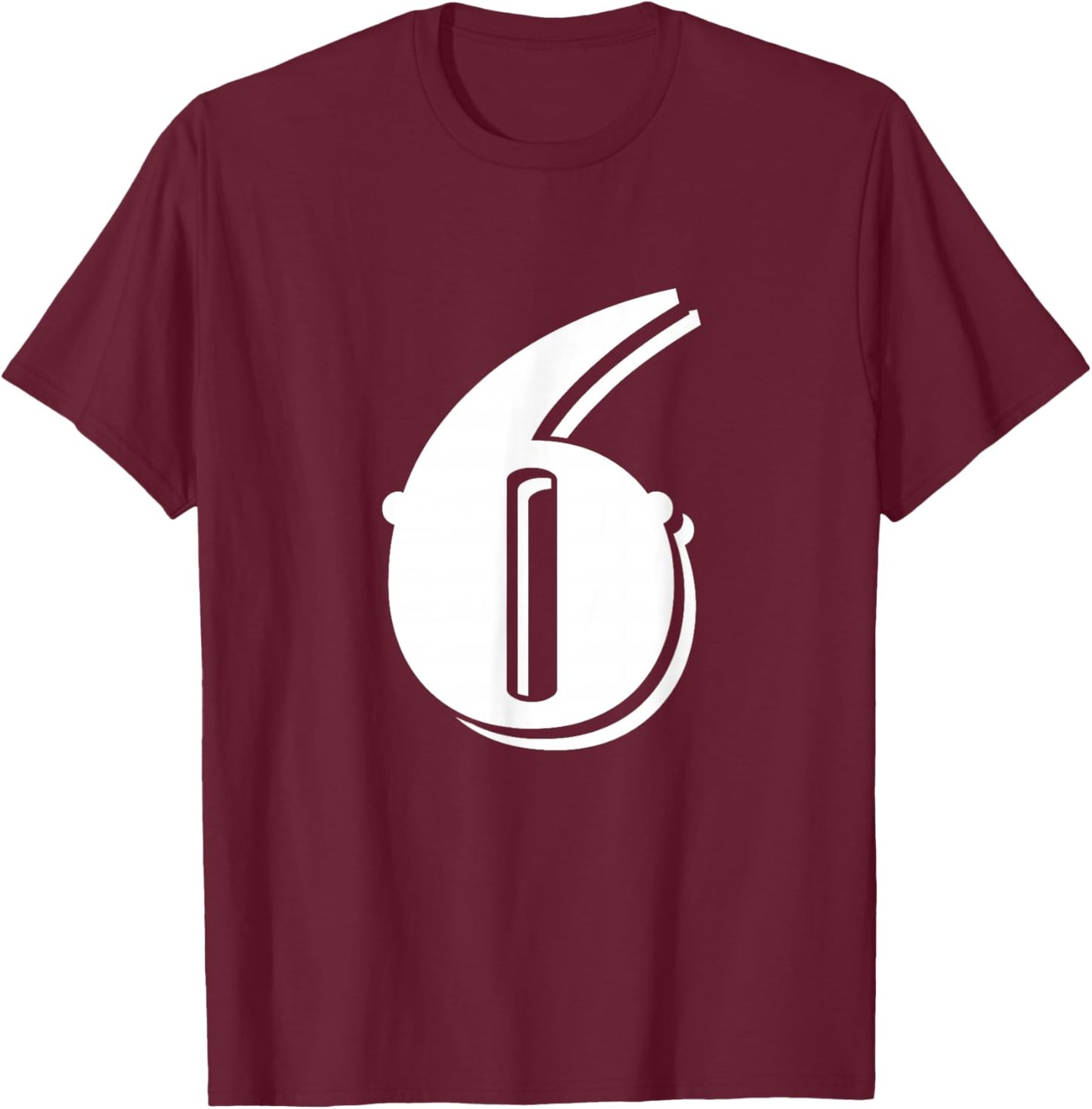 Number 6 Funny Meme Saying 6 7 Six Seven 6th Birthday 6 Year T-Shirt - T-Shirt | Maroon