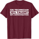 Data Mapping Spatial - GIS Technician T-Shirt - T-Shirt | Maroon