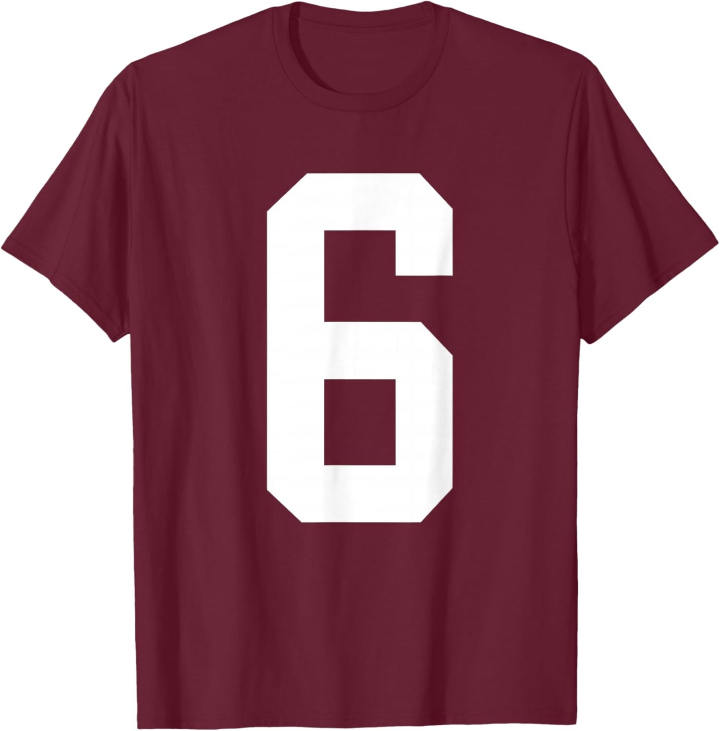 six Seven 67 Meme 6 in Front and 7 on Back (2 Sides) T-Shirt - T-Shirt | Maroon