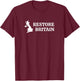 Restore Britain Political Party, United Kingdom, Rupert Lowe T-Shirt - T-Shirt | Maroon
