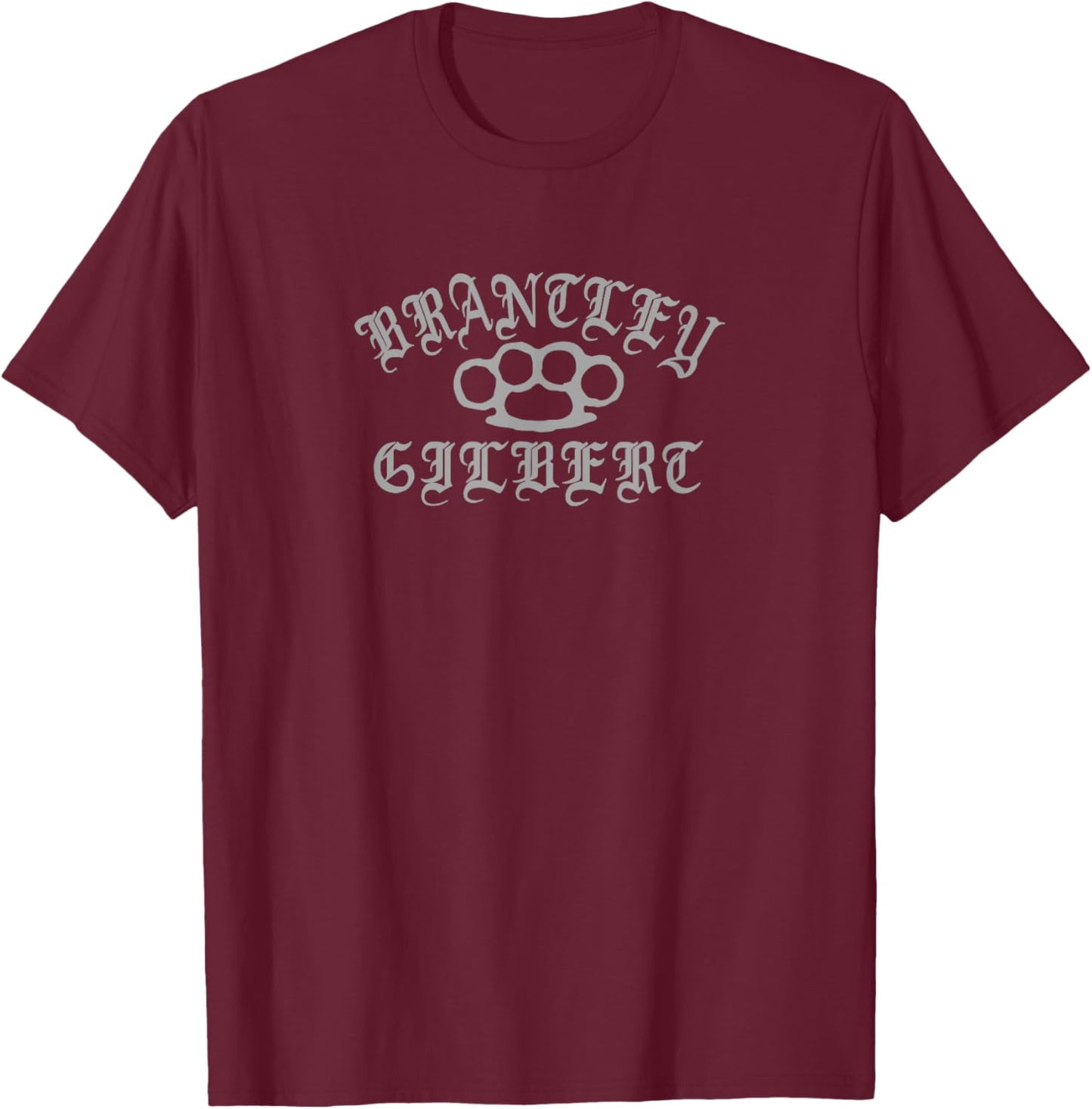 Brantley Gilbert - Knuckles T-Shirt - T-Shirt | Maroon