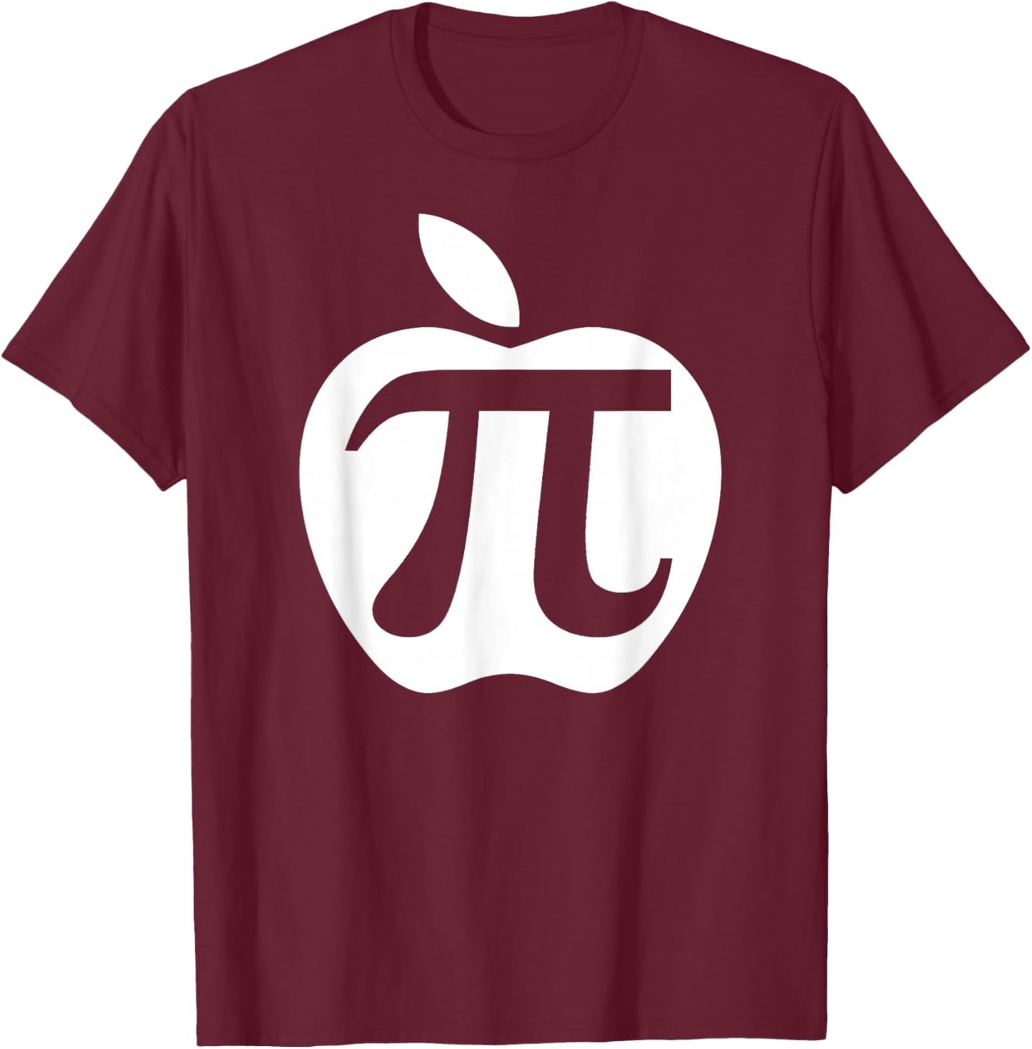 Apple Pi Funny Pi Day Apple Pi T-Shirt - T-Shirt | Maroon