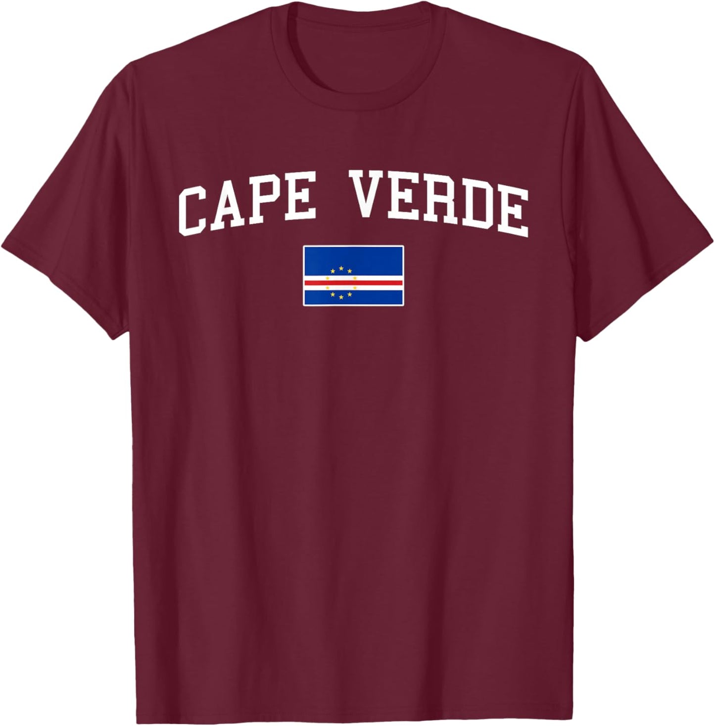 Cape Verdean Flag Men Women Kids Cape Verde T-Shirt - T-Shirt | Maroon