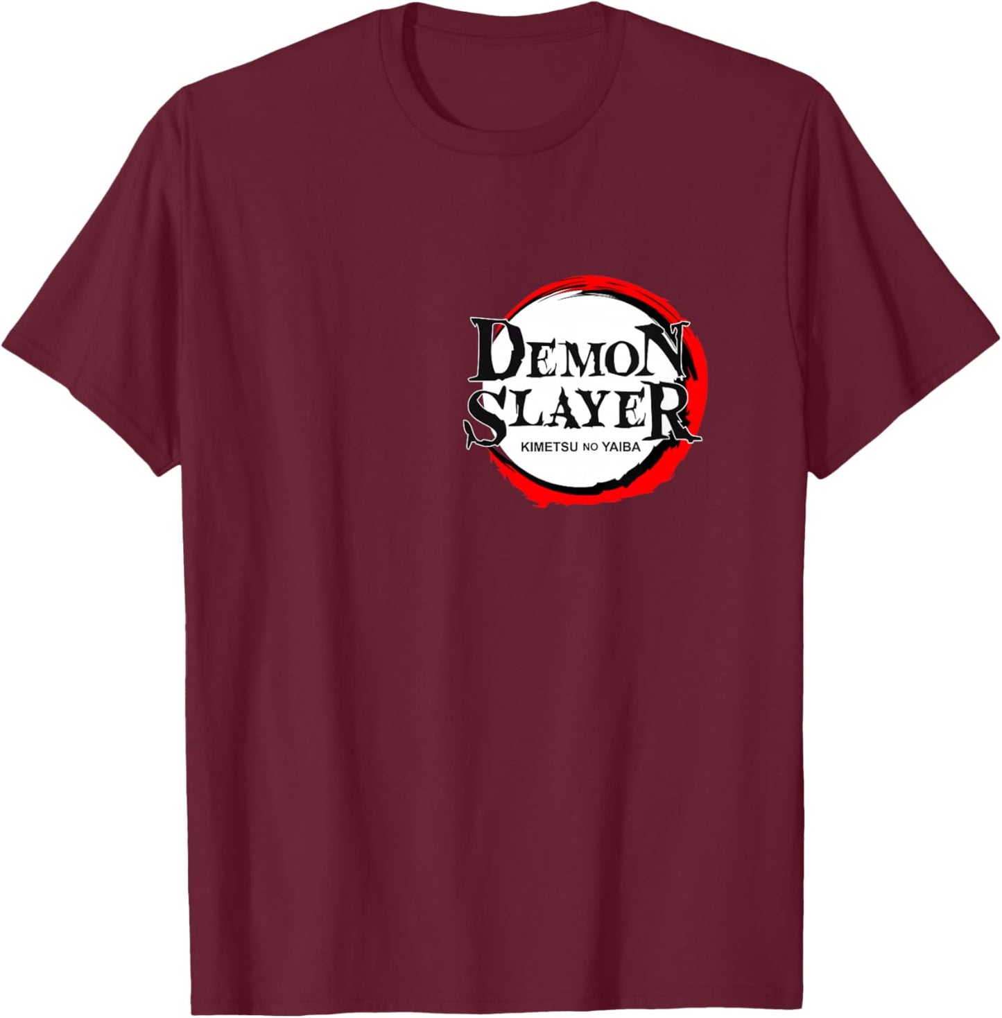 Kids Demon Slayer: Kimetsu no Yaiba Vintage Logo T-Shirt - T-Shirt | Maroon