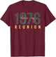 Classic Retro Vintage Class of 1976 Reunion 50th Graduation T-Shirt - T-Shirt | Maroon