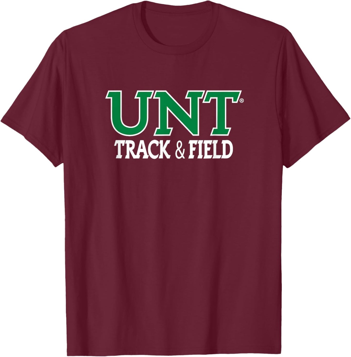UNT Track & Field Mean Green NCAA UNT24 T-Shirt - T-Shirt | Maroon