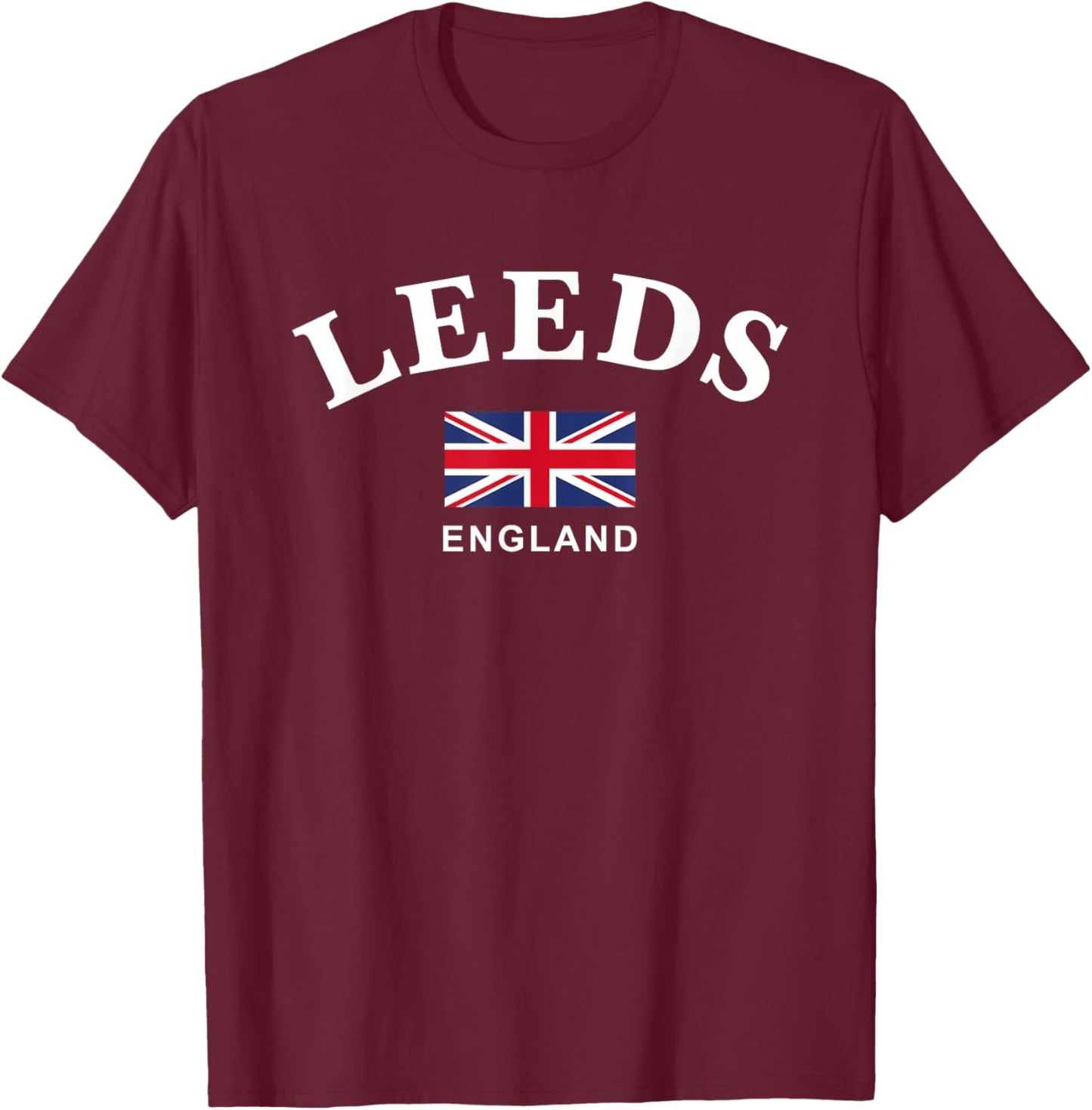 Leeds, England T-Shirt - T-Shirt | Maroon