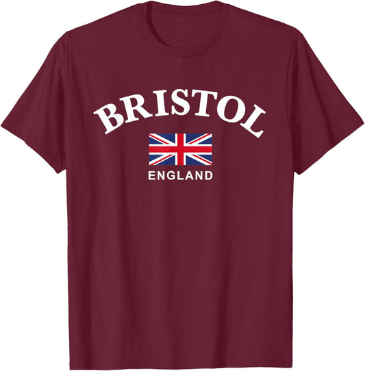 Bristol, England T-Shirt - T-Shirt | Maroon