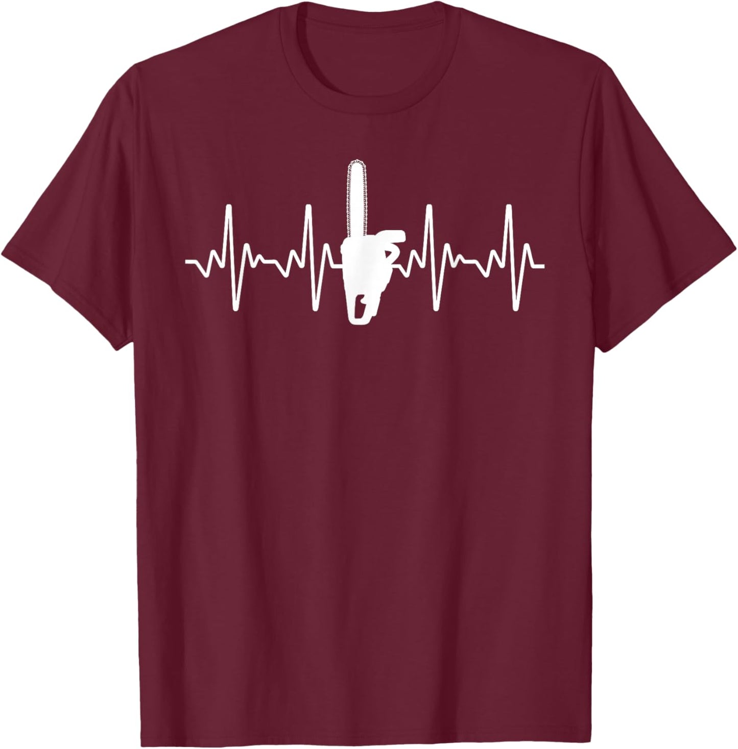 Funny Lumberjack Art Women Tree Cutter Wood Logger T-Shirt - T-Shirt | Maroon
