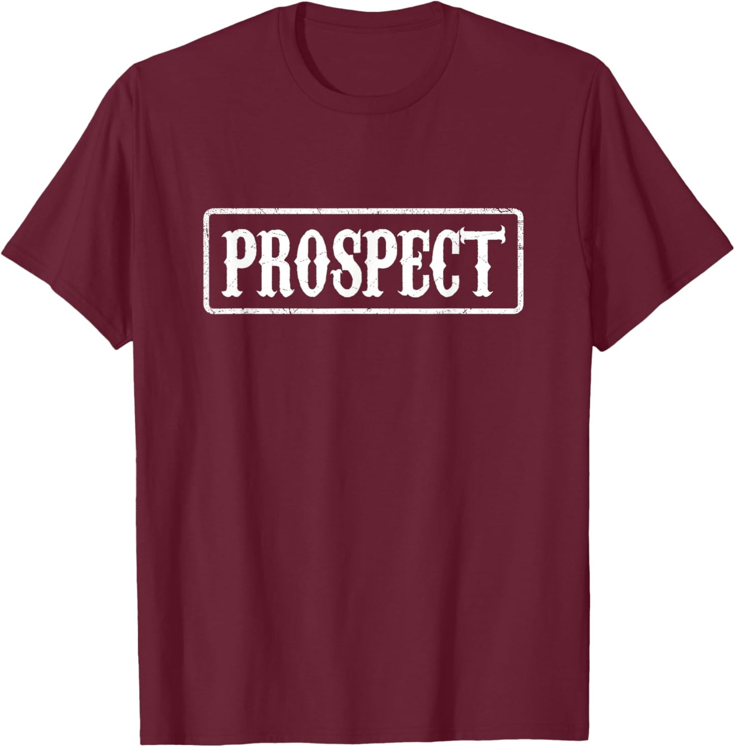 Samcro Motorcycle Club Prospect Stamp Style T-Shirt - T-Shirt | Maroon