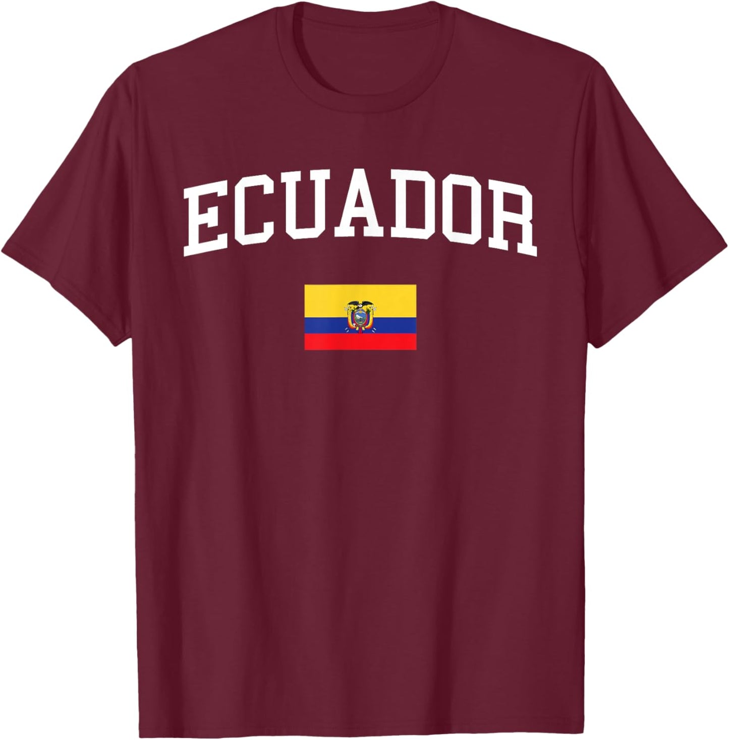 Ecuadorian Flag Men Women Kids Ecuador T-Shirt - T-Shirt | Maroon