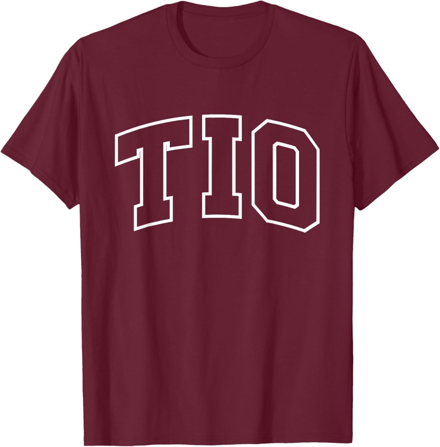 TIO Funny Athletic Lettering Father's Day Uncle T-Shirt - T-Shirt | Maroon
