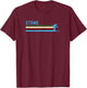 Stowe Vermont Retro Ski Mountain Vacation T-Shirt - T-Shirt | Maroon