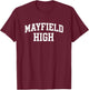 Mayfield High Retro Pride T-Shirt - T-Shirt | Maroon