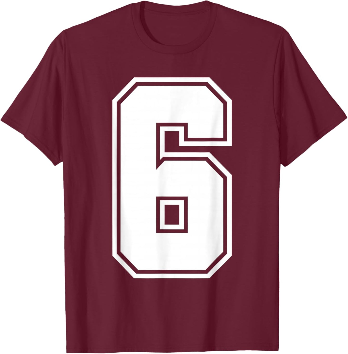 6 7 Six Couples Costume Funny Meme T-Shirt - T-Shirt | Maroon