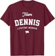 Team Dennis Lifetime Member Funny Name Dennis T-Shirt - T-Shirt | Maroon