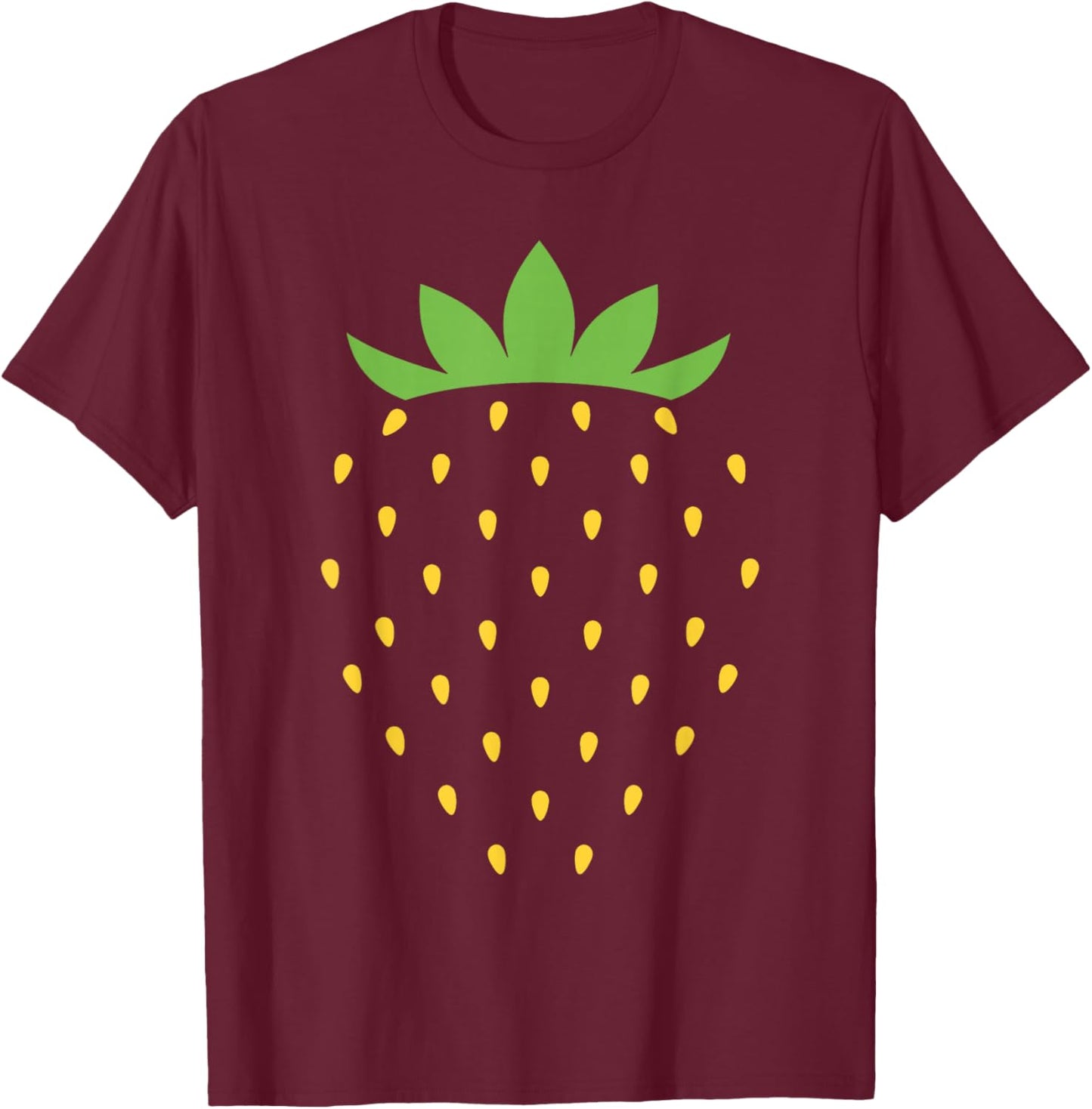 Strawberry Costume Halloween Fruit Salad Lover T-Shirt - T-Shirt | Maroon