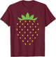 Strawberry Costume Halloween Fruit Salad Lover T-Shirt - T-Shirt | Maroon