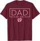 Dad Est. 2026 New Dad 2026 Announcement Promoted to Dad T-Shirt - T-Shirt | Maroon