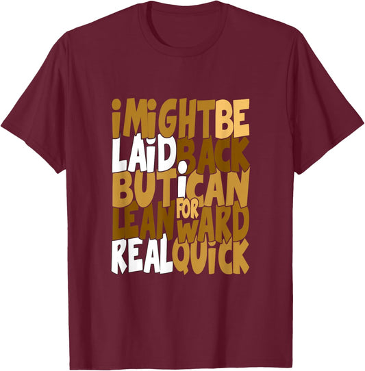 Brown Color Real Quick Brown Graphic T-Shirt - T-Shirt | Maroon