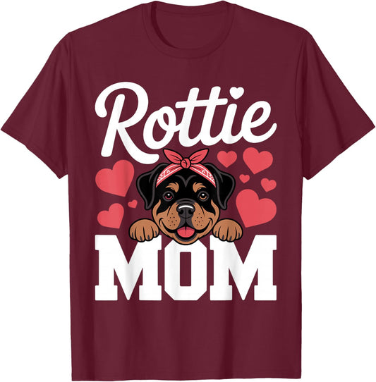 Best Rottweiler Design Girls Rottie Dog Rottweiler T-Shirt - T-Shirt | Maroon
