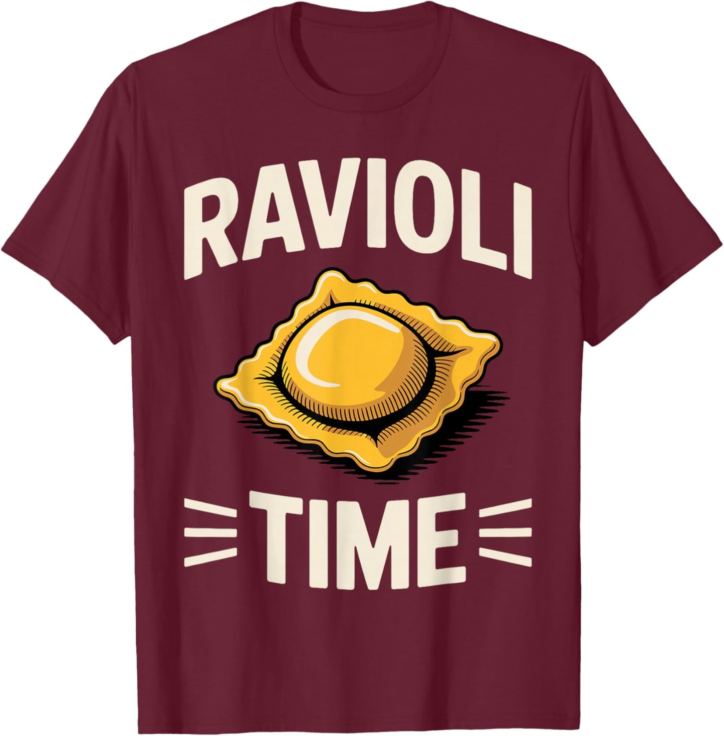 Funny Ravioli Art Women Ravioli Pasta Fan Ravioli T-Shirt - T-Shirt | Maroon